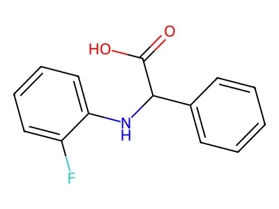 (2-Fluoro-phenylamino)-phenyl-acetic acid structure