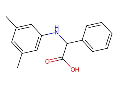 (3,5-Dimethylphenylamino)phenylacetic acid structure