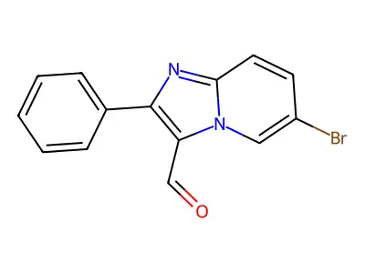 6-Bromo-2-phenylimidazo[1,2-a]pyridine-3-carbaldehyde structure