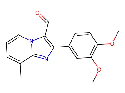 2-(3,4-Dimethoxyphenyl)-8-methylimidazo[1,2-a]pyridine-3-carbaldehyde structure