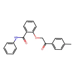 2-[2-(4-methylphenyl)-2-oxoethoxy]-N-phenylbenzamide structure