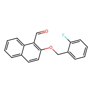 2-[(2-Fluorophenyl)methoxy]naphthalene-1-carbaldehyde structure