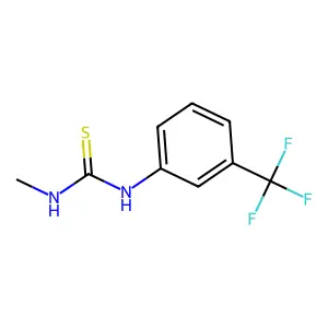 1-Methyl-3-[3-(trifluoromethyl)phenyl]thiourea structure