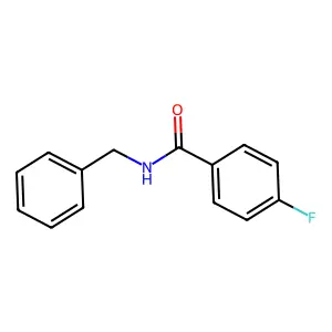 N-benzyl-4-fluorobenzamide structure