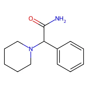 2-苯基-2-哌啶子基乙酰胺 structure