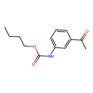 butyl N-(3-acetylphenyl)carbamate structure