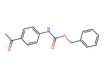 benzyl N-(4-acetylphenyl)carbamate structure
