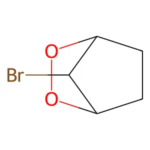 2,3-Dioxabicyclo(2.2.1)heptane, 7-bromo- structure