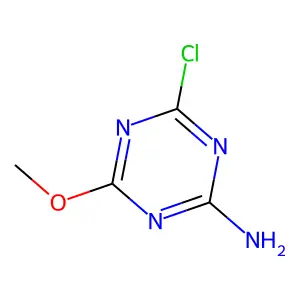 4-氯-6-甲氧基-1,3,5-三嗪-2-胺 structure