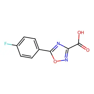 5-(4-fluorophenyl)-1,2,4-oxadiazole-3-carboxylic Acid structure