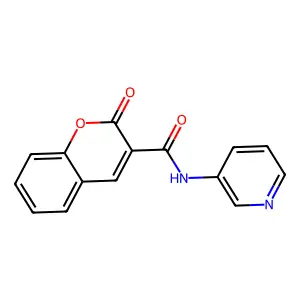 2-oxo-N-(pyridin-3-yl)-2H-chromene-3-carboxamide structure