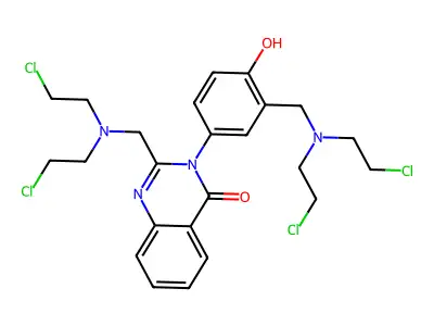 2-[bis(2-chloroethyl)aminomethyl]-3-[3-[bis(2-chloroethyl)am structure
