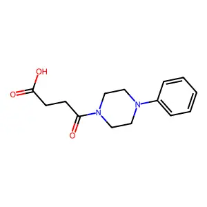 4-Oxo-4-(4-phenylpiperazin-1-yl)butanoic acid structure