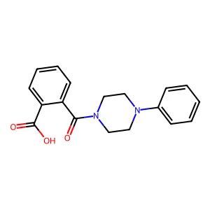 2-(4-Phenylpiperazine-1-carbonyl)benzoic acid structure