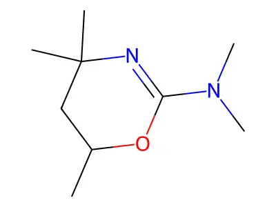 N,N,4,4,6-Pentamethyl-5,6-dihydro-4H-1,3-oxazin-2-amine structure
