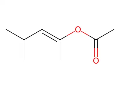 4-Methylpent-2-en-2-yl acetate structure