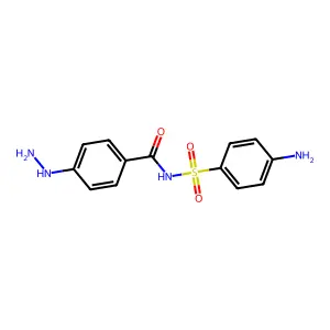 N-(4-aminophenyl)sulfonyl-4-hydrazino-benzamide structure