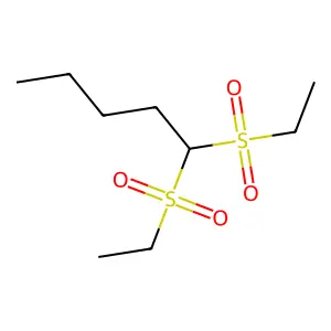 1,1-Bis(ethylsulfonyl)pentane structure