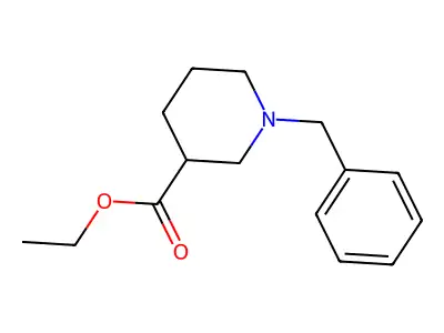 (S)-ethyl 1-benzyl-3-piperidinecarboxylate structure