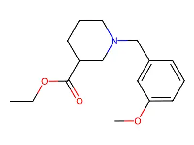 Ethyl 1-[(3-methoxyphenyl)methyl]piperidine-3-carboxylate structure