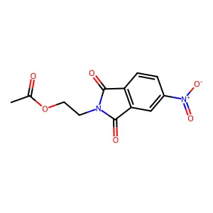 2-(5-Nitro-1,3-dioxoisoindol-2-yl)ethyl acetate structure