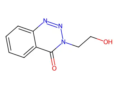 3-(2-hydroxyethyl)-1,2,3-benzotriazin-4(3H)-one structure
