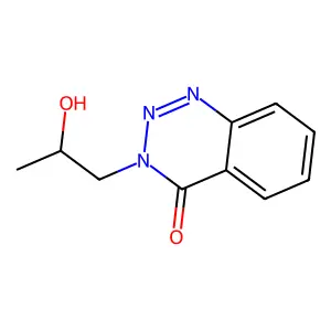 1,2,3-Benzotriazin-4(3H)-one, 3-(2-hydroxypropyl)- structure