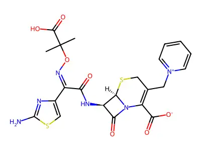 頭孢他啶 structure
