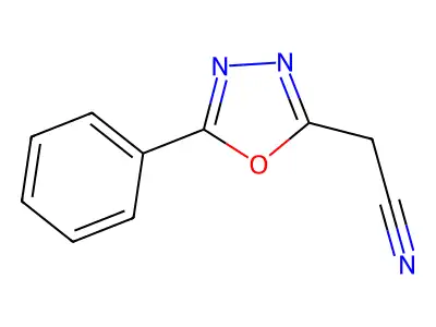 2-(5-Phenyl-1,3,4-oxadiazol-2-yl)acetonitrile structure