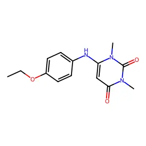 6-(4-Ethoxyanilino)-1,3-dimethylpyrimidine-2,4-dione structure