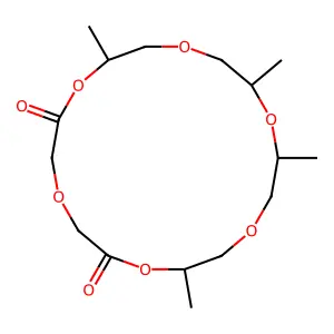 8,12,14,18-Tetramethyl-1,4,7,10,13,16-hexaoxacyclooctadecane-2,6-dione structure