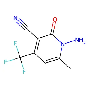 1-Amino-6-methyl-2-oxo-4-(trifluoromethyl)-1,2-dihydropyridine-3-carbonitrile structure