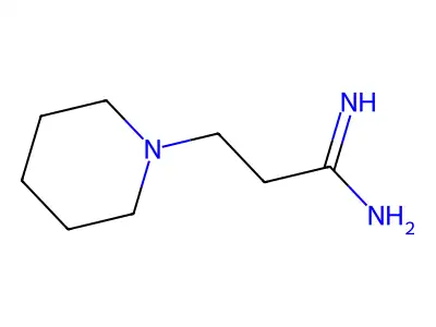 1-Piperidinepropanimidamide structure