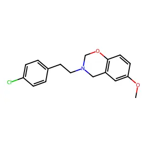 3-[2-(4-Chlorophenyl)ethyl]-6-methoxy-2,4-dihydro-1,3-benzoxazine structure