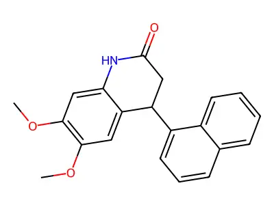 6,7-Dimethoxy-4-naphthalen-1-yl-3,4-dihydro-1H-quinolin-2-one structure