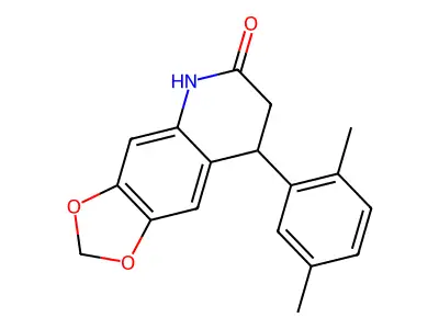 8-(2,5-dimethylphenyl)-7,8-dihydro-5H-[1,3]dioxolo[4,5-g]quinolin-6-one structure