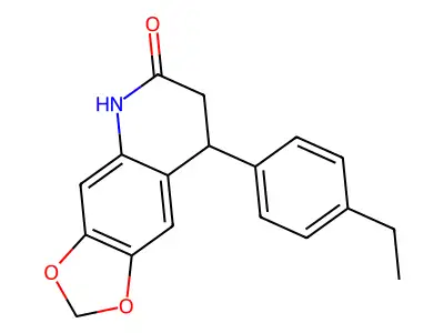 8-(4-ethylphenyl)-7,8-dihydro[1,3]dioxolo[4,5-g]quinolin-6(5H)-one structure