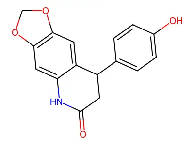 8-(4-hydroxyphenyl)-7,8-dihydro[1,3]dioxolo[4,5-g]quinolin-6(5H)-one structure