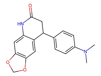 8-[4-(dimethylamino)phenyl]-7,8-dihydro[1,3]dioxolo[4,5-g]quinolin-6(5H)-one structure