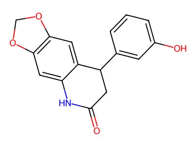 8-(3-hydroxyphenyl)-7,8-dihydro[1,3]dioxolo[4,5-g]quinolin-6(5H)-one structure