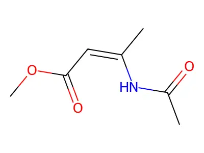 2-Butenoic acid, 3-(acetylamino)-, methyl ester, (2Z)- structure