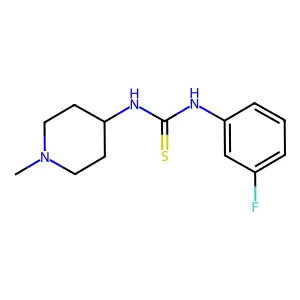 1-(3-Fluorophenyl)-3-(1-methylpiperidin-4-yl)thiourea structure
