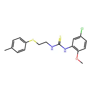 1-(5-Chloro-2-methoxyphenyl)-3-[2-(4-methylphenyl)sulfanylethyl]thiourea structure