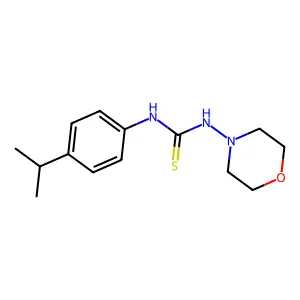 N-(4-isopropylphenyl)-N'-4-morpholinylthiourea structure