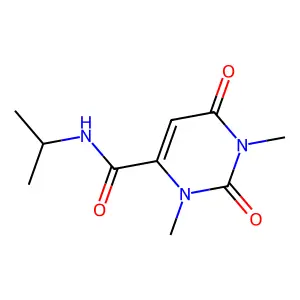 N-Isopropyl-1,3-dimethyl-2,6-dioxo-1,2,3,6-tetrahydropyrimidine-4-carboxamide structure