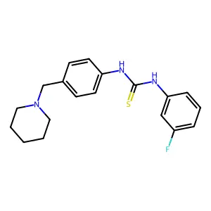 1-(3-Fluorophenyl)-3-[4-(piperidin-1-ylmethyl)phenyl]thiourea structure