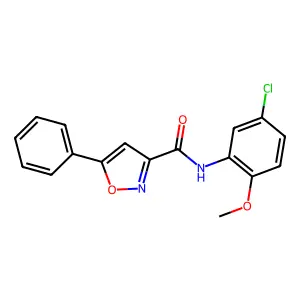 N-(5-chloro-2-methoxyphenyl)-5-phenyl-1,2-oxazole-3-carboxamide structure