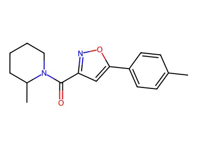[5-(4-Methylphenyl)-1,2-oxazol-3-yl]-(2-methylpiperidin-1-yl)methanone structure