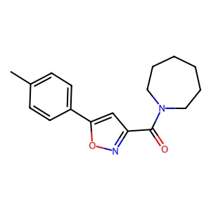 Azepan-1-yl-(5-p-tolyl-isoxazol-3-yl)-methanone structure