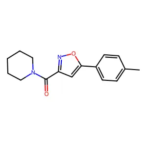 [5-(4-Methylphenyl)-1,2-oxazol-3-yl]-piperidin-1-ylmethanone structure